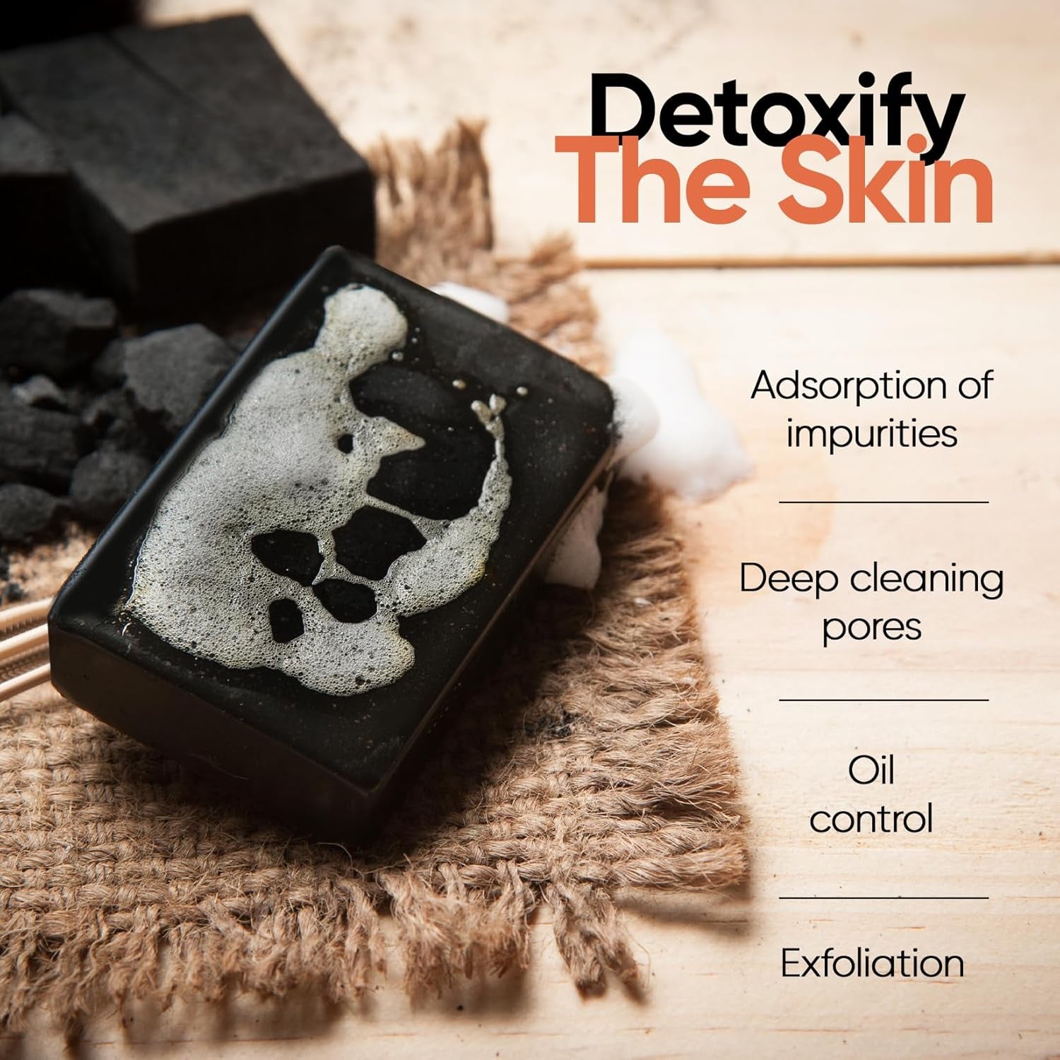 Acne Charcoal Soap - For Face and Body
